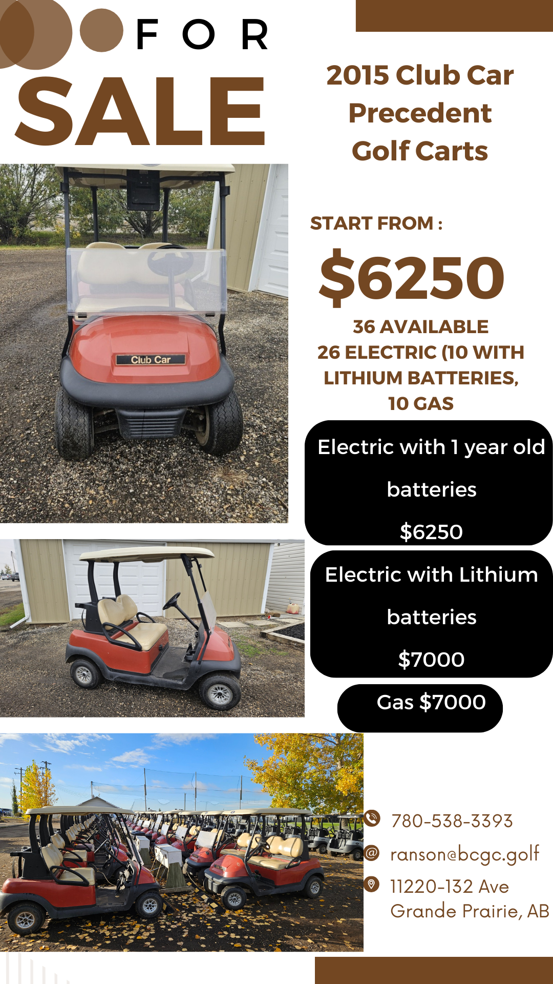 2015 Carts For Sale (1)
